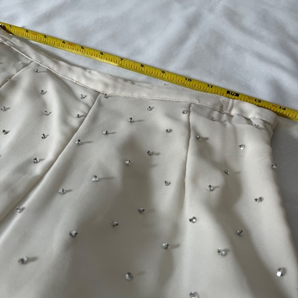 3 pc beaded cocktail palazzo, tank, scarf outfit. Size Small. Sold as set. - Picture 12 of 16